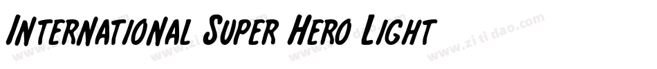 International Super Hero Light字体转换